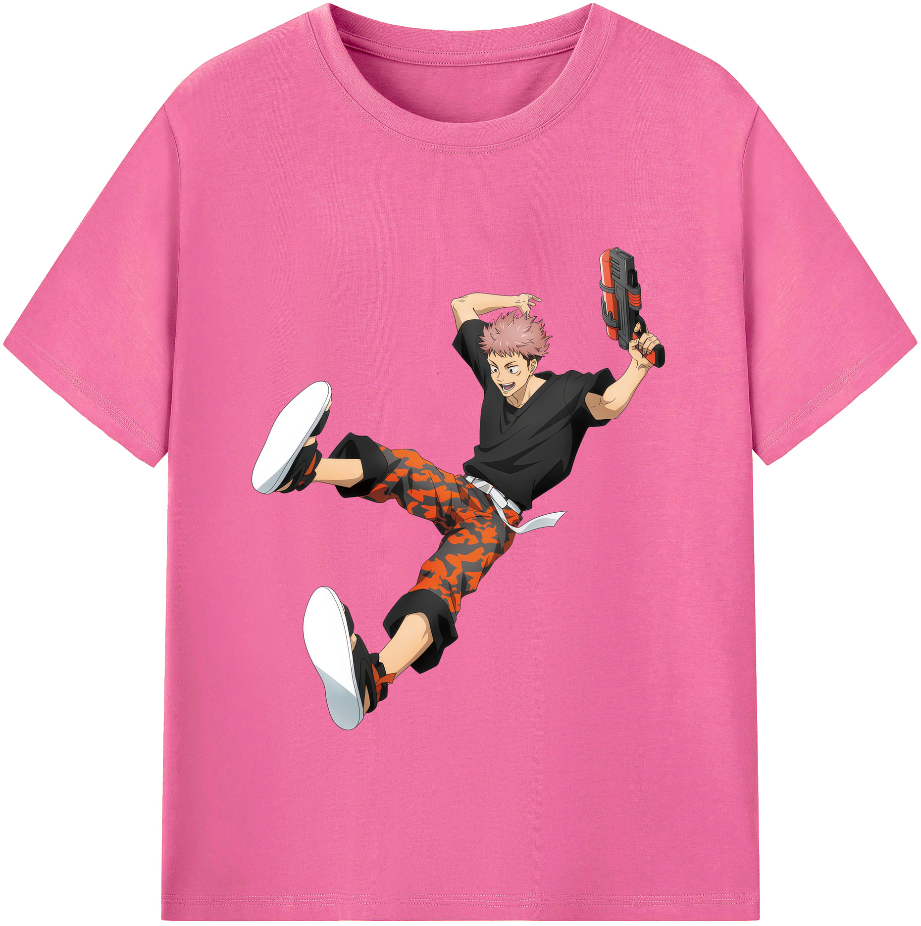 （画像用） 呪術廻戦 Jujutsu Kaisen レディースカジュアルプリントTシャツ（綿100％）
